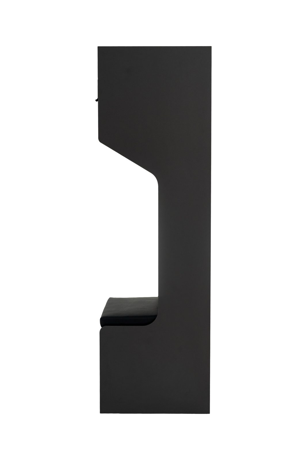 Model S with Drawer locker in black, side profile