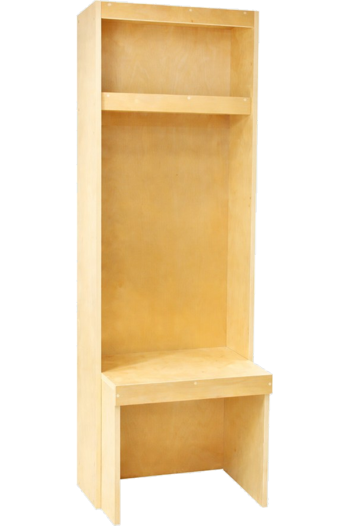 Semi Pro locker natural wood view